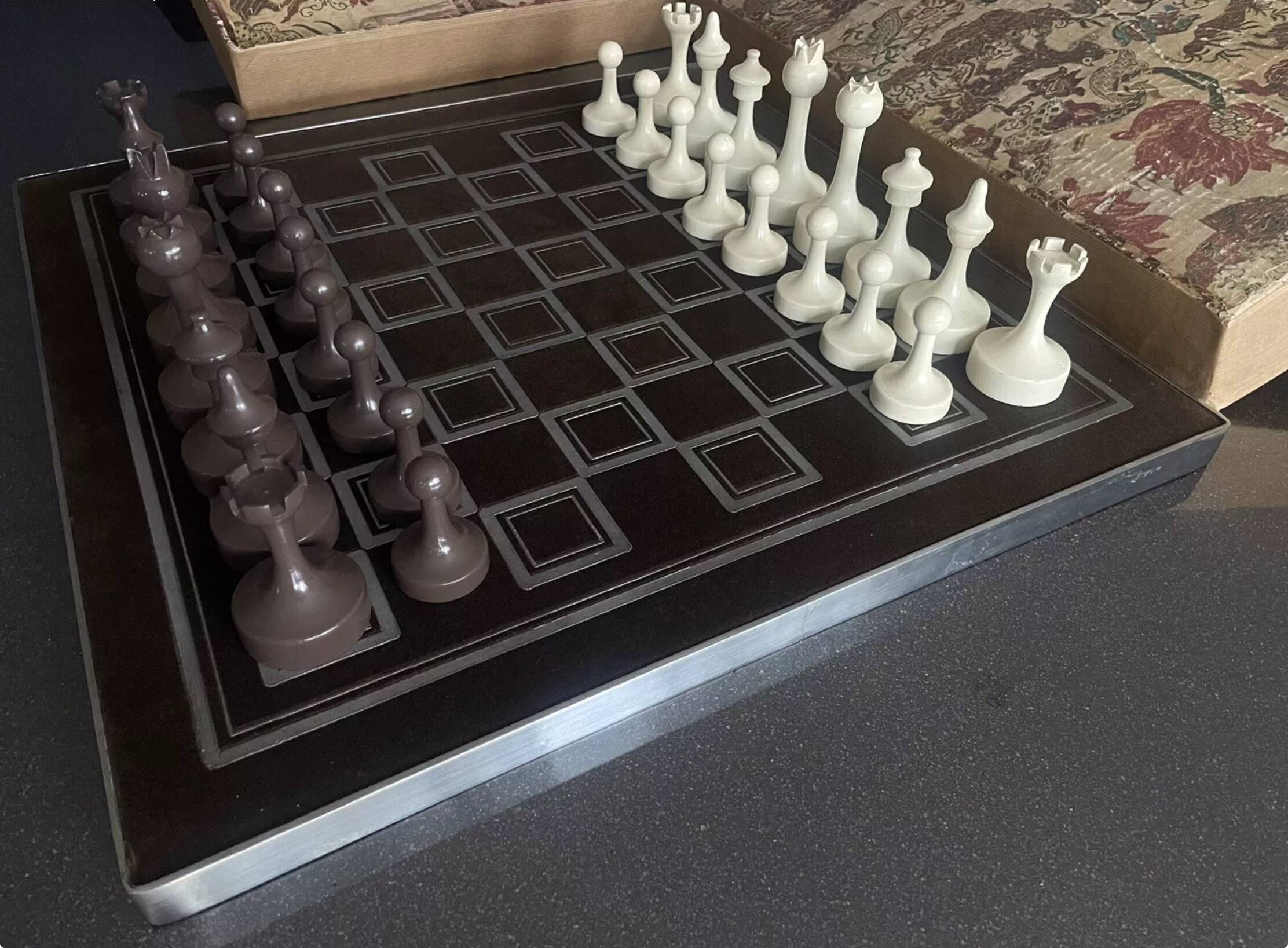 Rare CHESS GAME, Vintage Box, Prestige Collection SMIR France