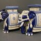 Paire de porte plantes éléphant
