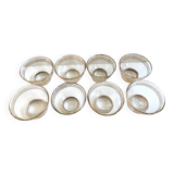 Set of 8 Glasses Coupes Bowls Champagne Alcohol Vintage Crystal Design