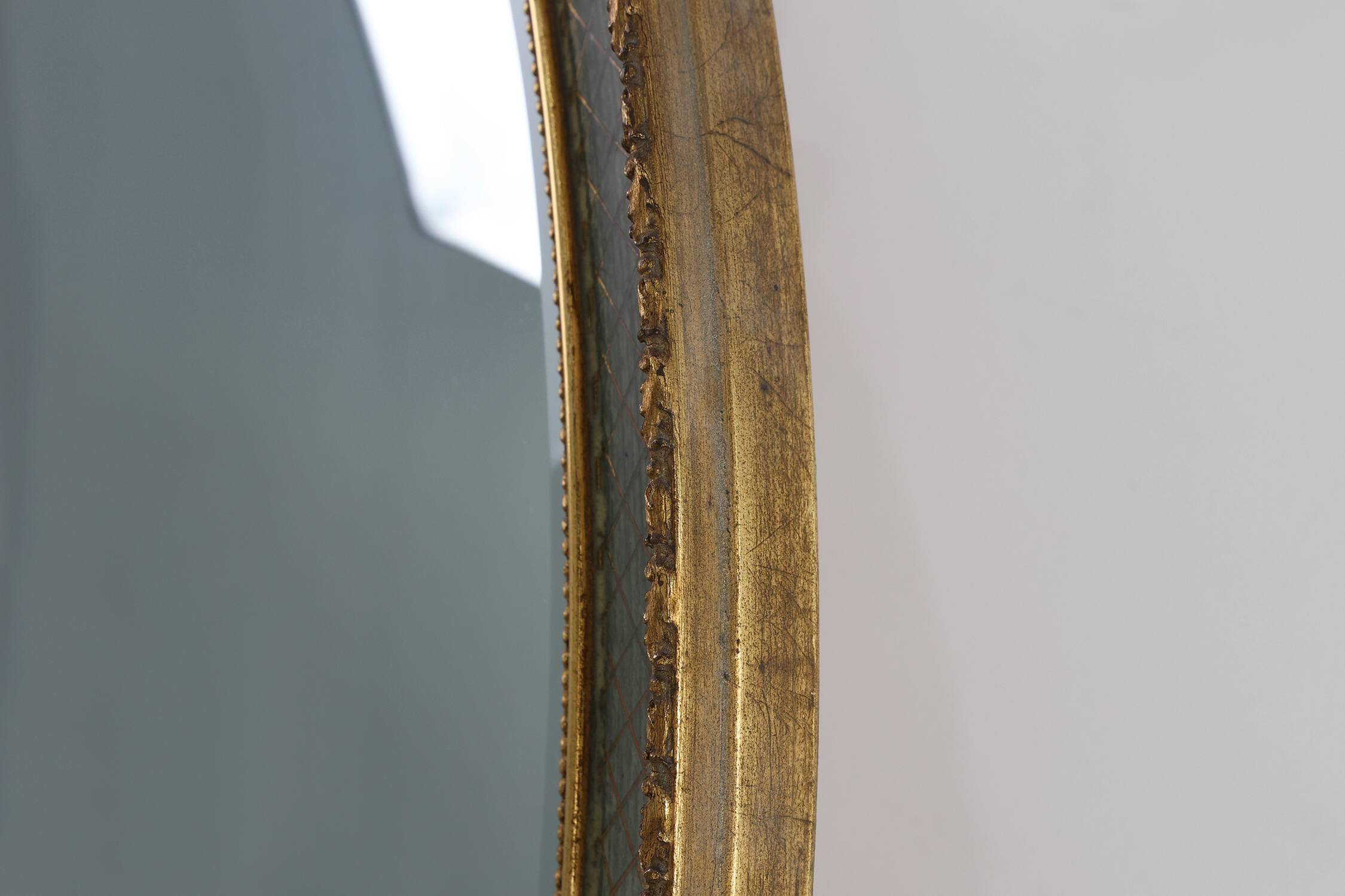 Oval Giltwood Mirror by Pieterman, The Netherlands 1960s