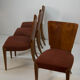 Art Deco Dining Chairs H-214 by Jindrich Halabala for UP Závody, Set of 4