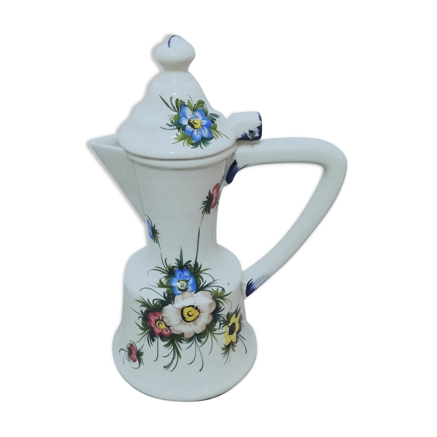 Pitcher vase in Italian earthenware