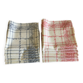 12 Provencal napkins 42 x 40