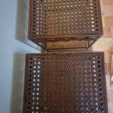 Set of 2 metal bedside tables