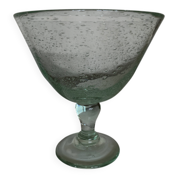Biot centerpiece on a celadon XXL pedestal, 1960, signed