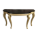 Louis XV style console in carved wood with waxed black wood top
