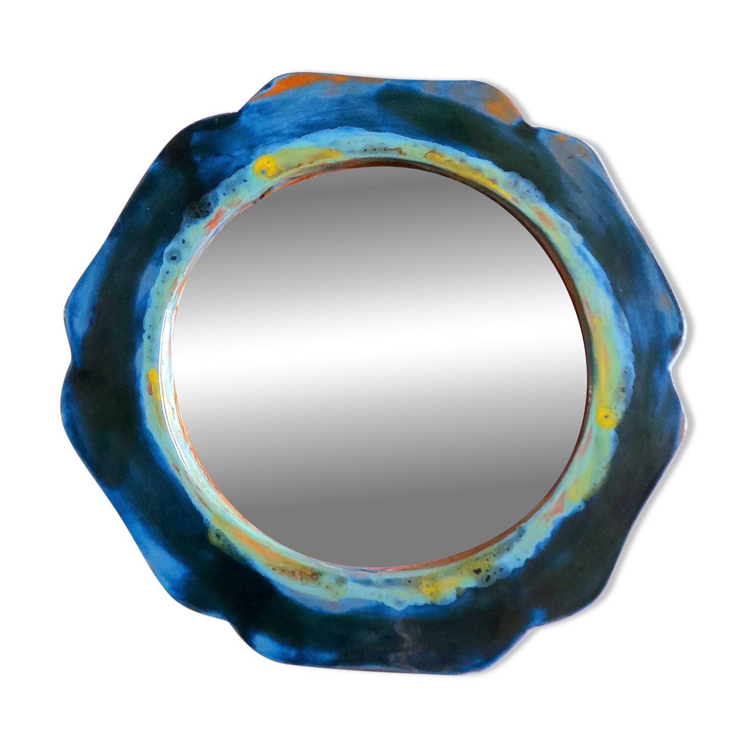 Handcrafted ceramic mirror