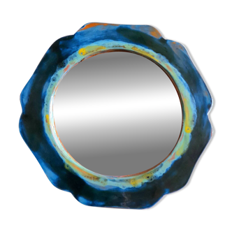 Miroir artisanal en céramique