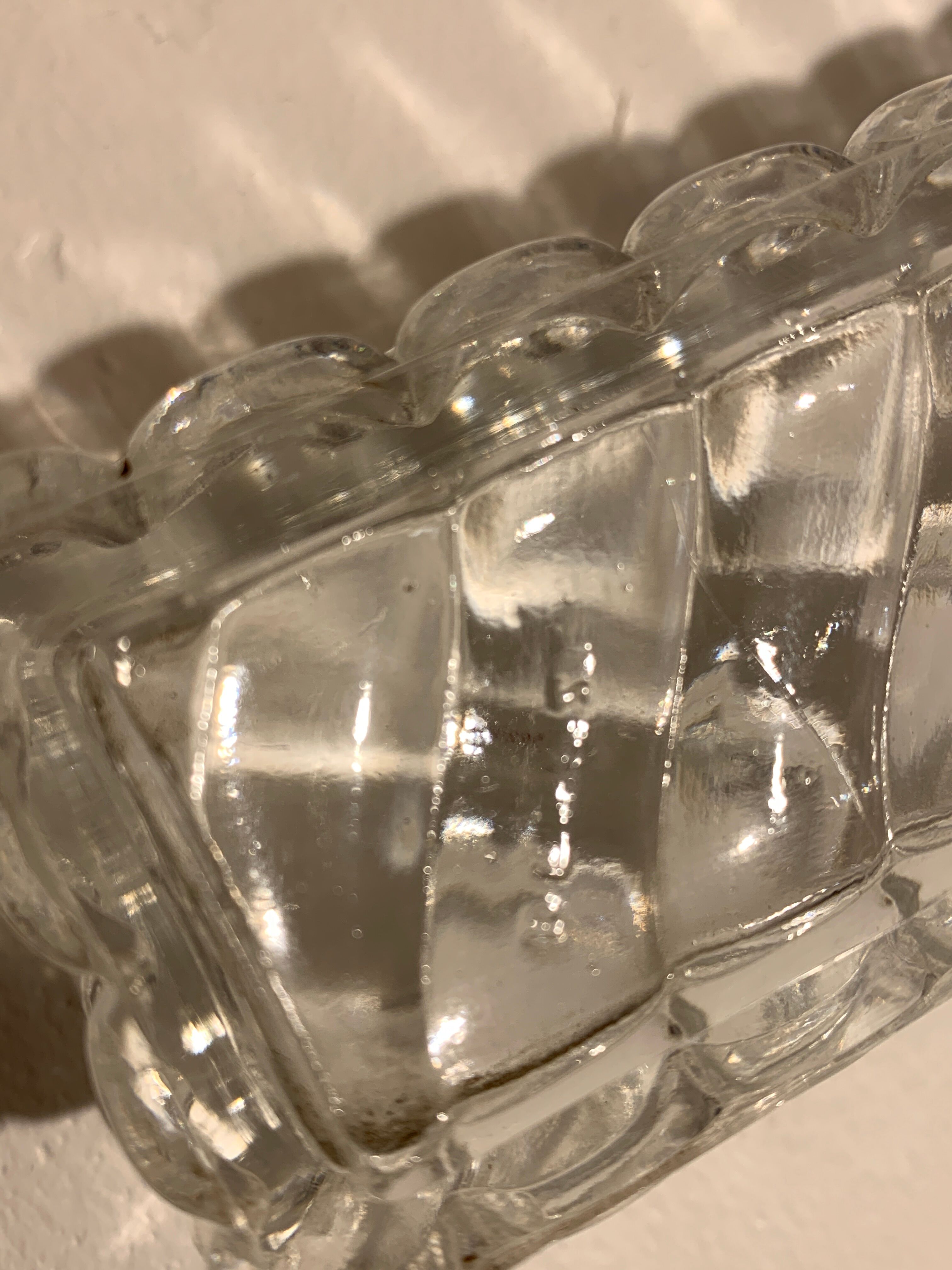 Baccarat crystal centerpiece, Bamboo model, 1900