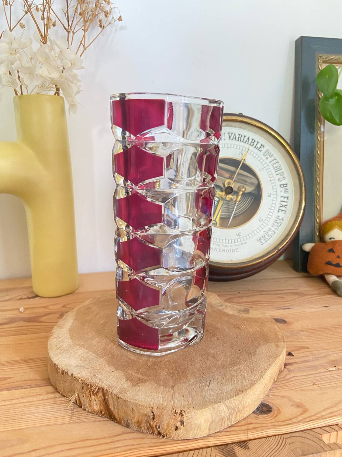 Vase en Verre Moulé Pressé - Modèle Windsor par Luminarc, Années 70