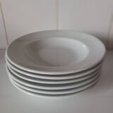 White deep plate