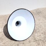 Vintage industrial lampshade in enameled sheet metal