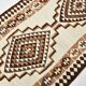 Tapis Kilim marron et crème 3x8, 86x252 cm