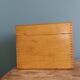 Wooden storage box, empty pocket