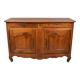 Rustic or authentic country buffet with beautiful sculptures.