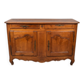 Rustic or authentic country buffet with beautiful sculptures.