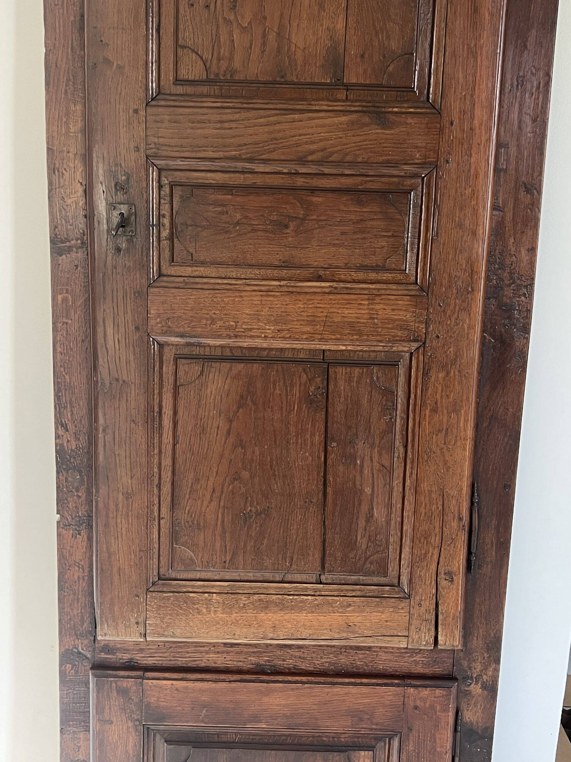 Beautiful set of 19th century solid oak cupboard doors