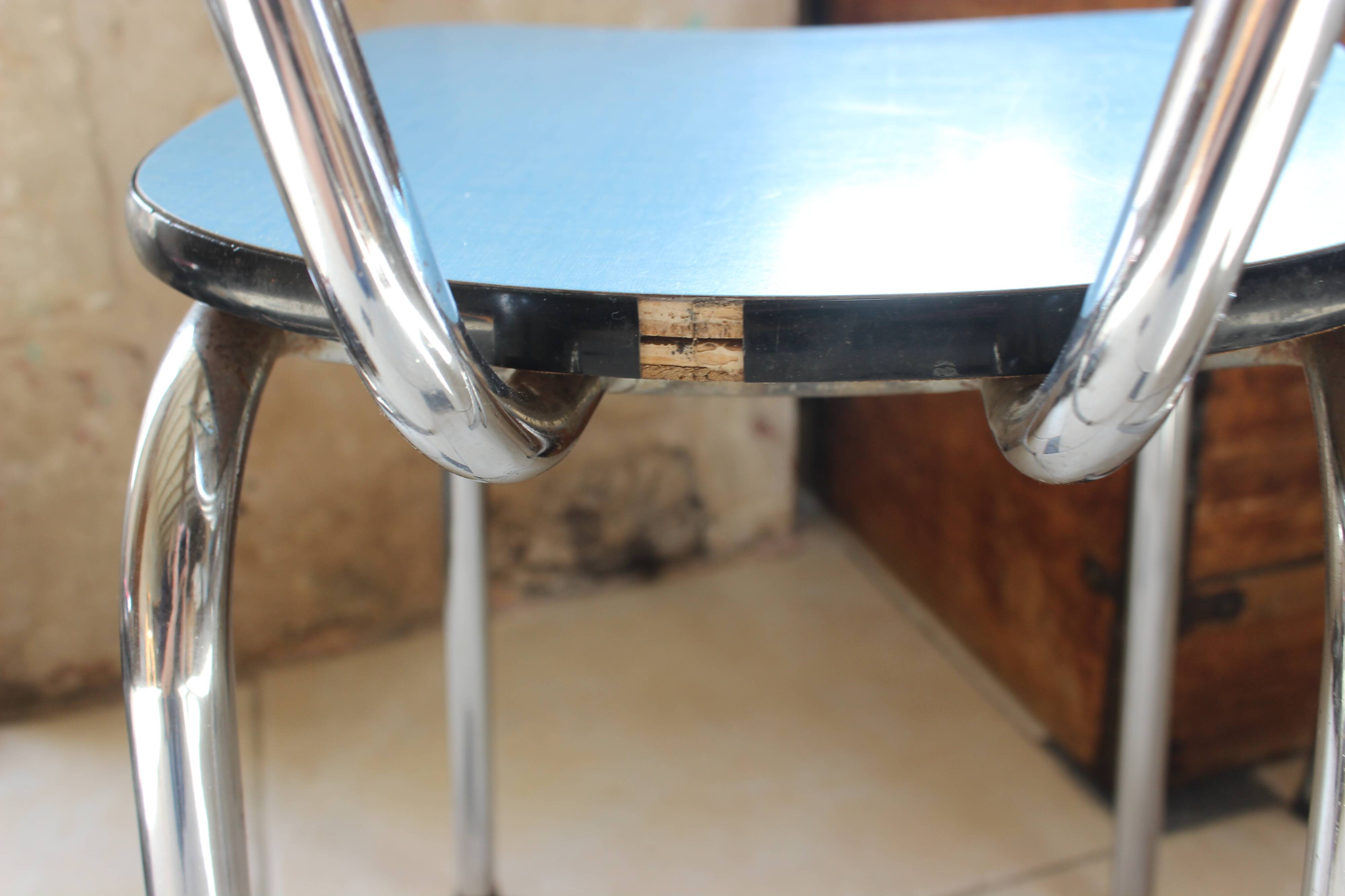 lot de 2 chaises en Formica année 1970