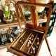 Old collapsible wooden painter's easel