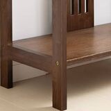 Narrow Wood Entryway Table with Shelf, Modern Console Table for Hallway, Living Room, or Behin Couch