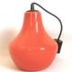 Opaline orange suspension Peill & Putzler 1970s Diameter 23.5 cm