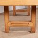Large extendable dining table in solid oak by Guillerme and Chambron.