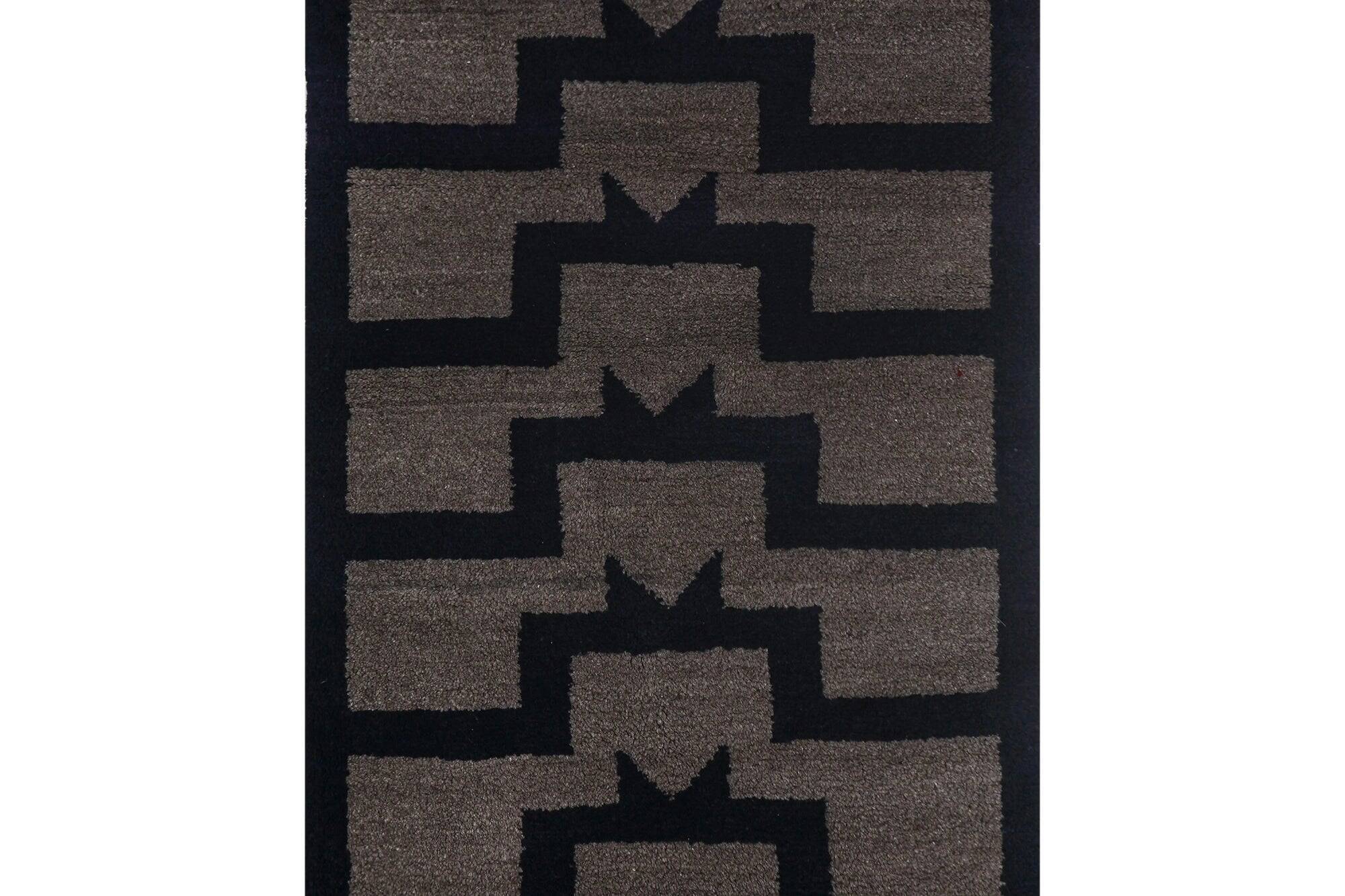Vintage Turkish rug handmade 83x190 cm