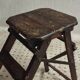 Old wooden stepladder library steps decorative foldable