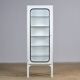 Vintage Iron And Glass Medical Cabinet, 1970’s