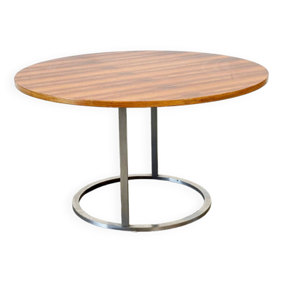 Table à manger ronde italienne en palissandre