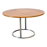Table à manger ronde italienne en palissandre