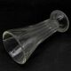 Art Deco vase, transparent glass, Poland, 1950s