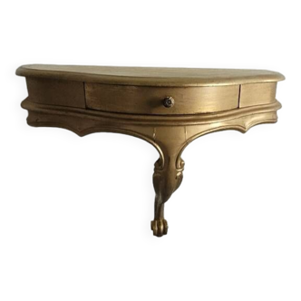 Console en bois doré