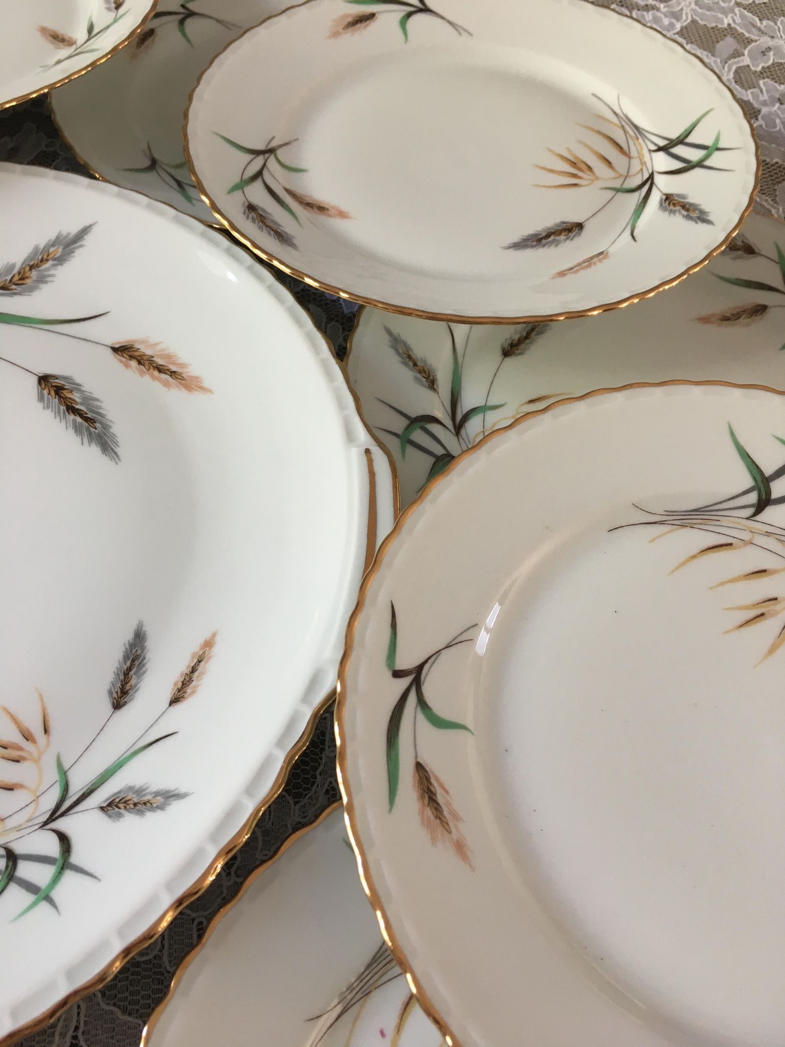 Service à dessert en porcelaine royale de luxe 1960