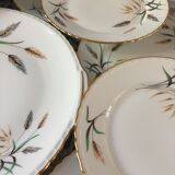 Service à dessert en porcelaine royale de luxe 1960