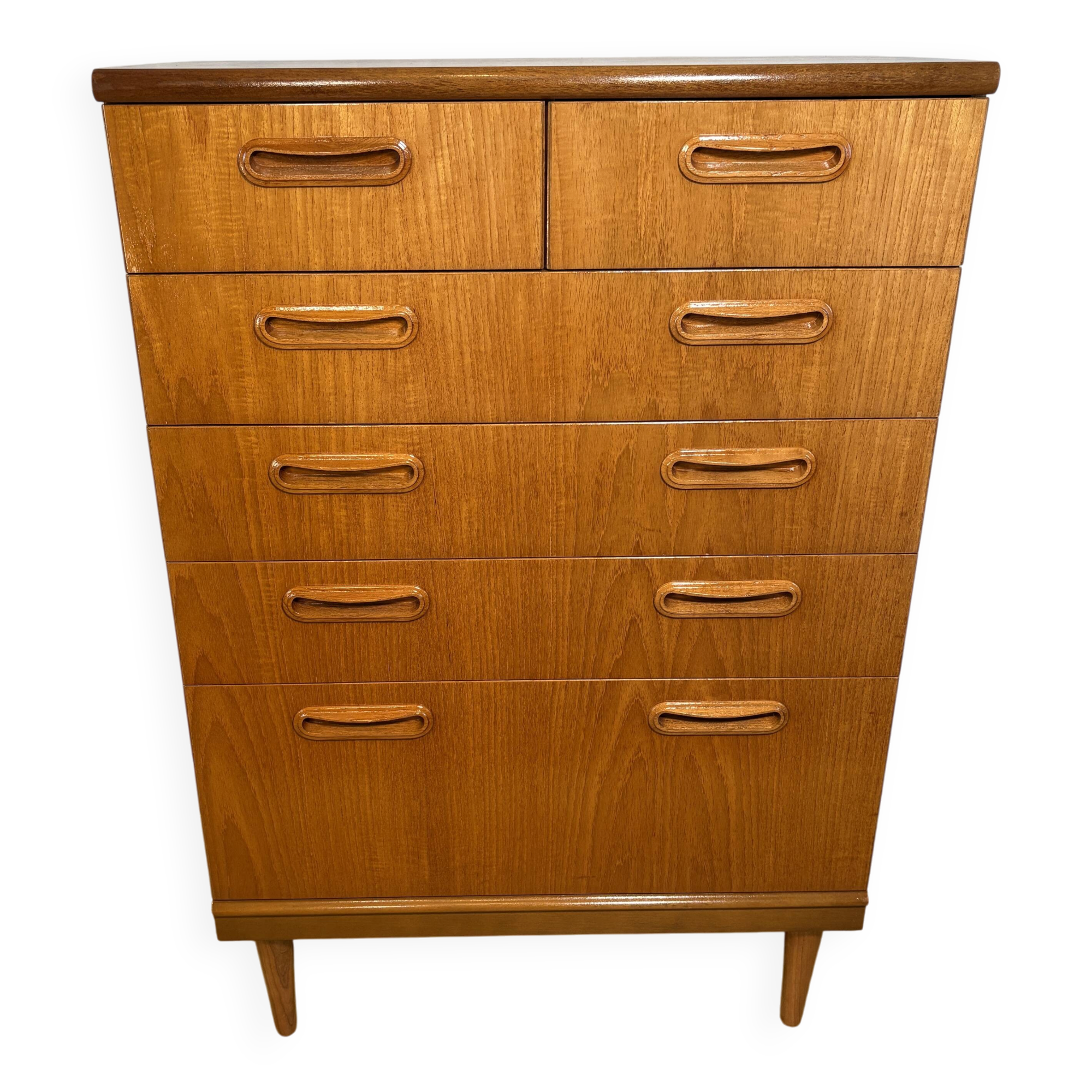 Commode large en teck rétro vintage des années 60 par GPlan danois.
