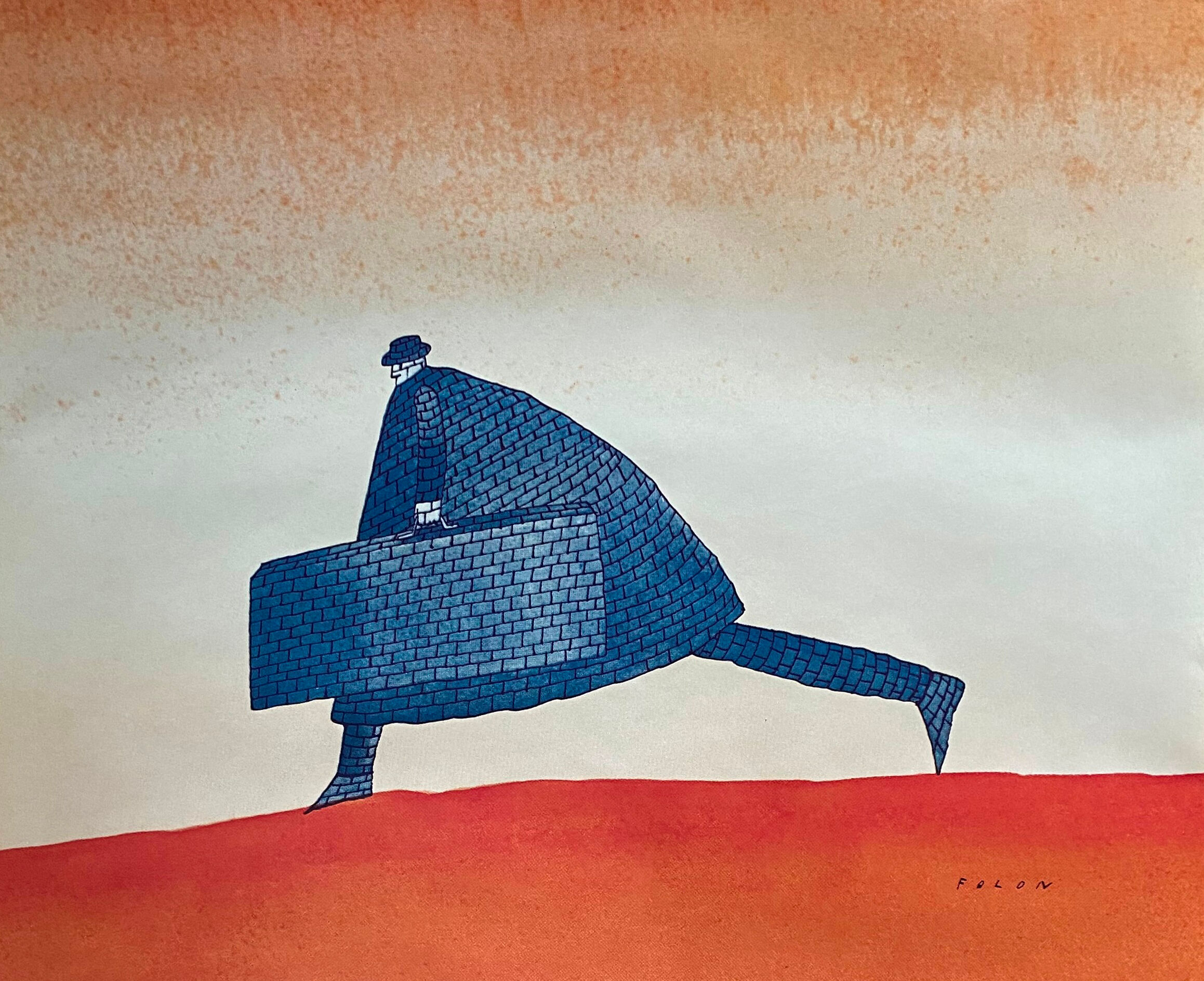 Original poster "Rufus" Folon 65x100cm 1974