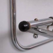 Art Deco Chrome wall Coat Rack Holland 1930s