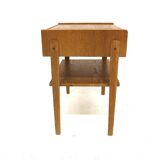 Scandinavian oak bedside table, Sweden, 1950.
