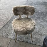 Pair of chairs toupee and his Ottoman