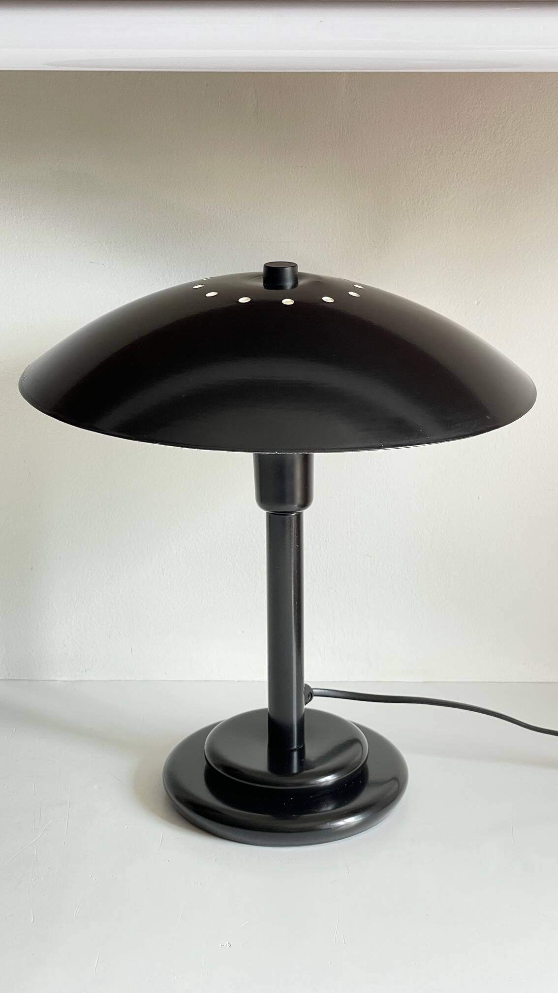 Vintage steel desk lamp by Aluminor