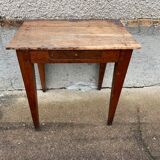 Solid wood desk with 1 drawer 75x52cm
