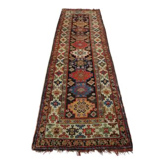 Antique handmade shahsavan runner