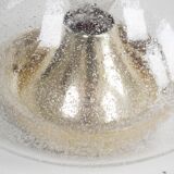 Brass and bubble glass wall or ceiling light by Hoffmeister