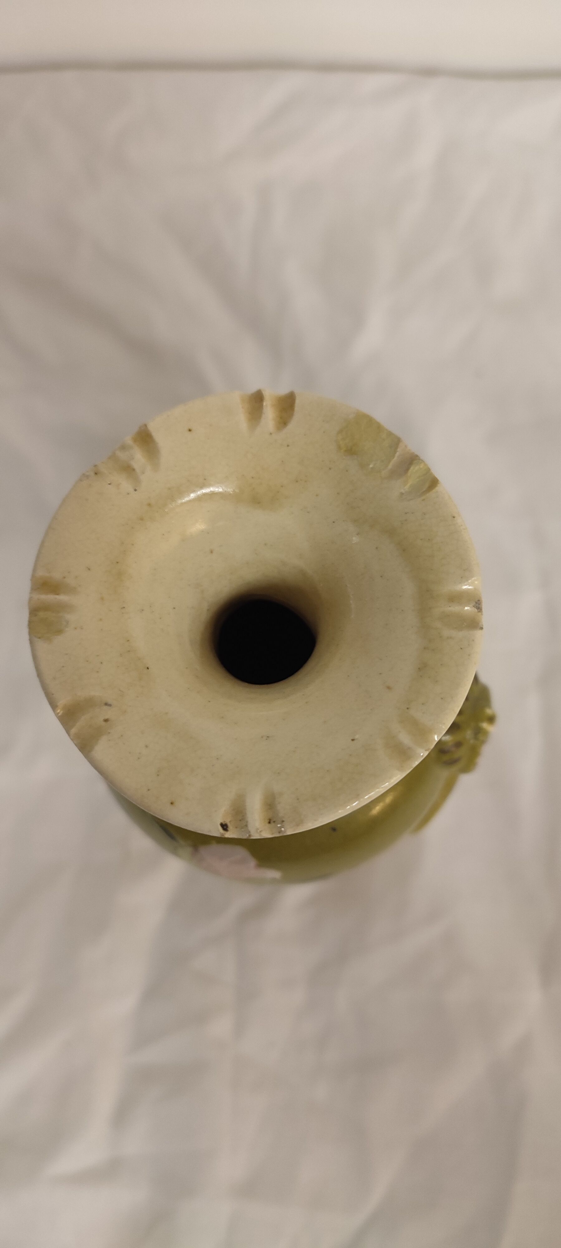 "Art Deco" vase of painted ceramics. Barcelona, Spain 1930s.