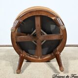 Fauteuil de Bureau Pivotant en Hêtre, style Louis XVI – Fin XIXe