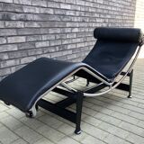 3x Original Cassina Le Corbusier Lc4 Black/chrome, New!