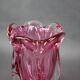 Mid-century pink art glass vase by Josef Hospodka, Czechoslovakia, 1960s.