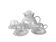 Clear glass tea set