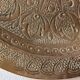 Plateau mural en laiton repoussé - motifs floraux orientaux